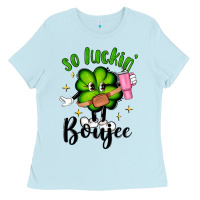 Baby Blue so luckin boujee Ladies Tee - Artiststas