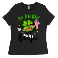 Black so luckin boujee Ladies Tee - Artiststas
