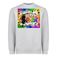 Heather Grey Western LGBTQ+ With Sunflowers Heavyweight Sweatshirt - BundleAndBundleShop