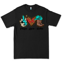 Black peace love rodeo Premium Tee - JahusDesignShop