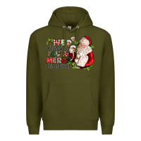 Army Green we whiskey you a merry christmas Premium Hoodie - CowGirlArtShop