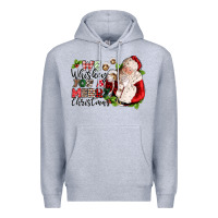 Heather Grey we whiskey you a merry christmas Premium Hoodie - CowGirlArtShop