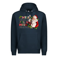 Navy we whiskey you a merry christmas Premium Hoodie - CowGirlArtShop