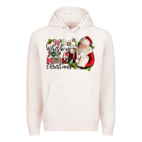 Pale Pink we whiskey you a merry christmas Premium Hoodie - CowGirlArtShop