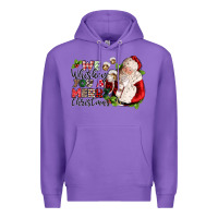 Purple we whiskey you a merry christmas Premium Hoodie - CowGirlArtShop