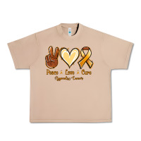 Burro Peace love cure Appendix Cancer Urban Heavy Tee - NancyCooperArtShop