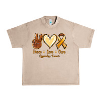 French Oak Peace love cure Appendix Cancer Urban Heavy Tee - NancyCooperArtShop