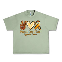 Oil Green Peace love cure Appendix Cancer Urban Heavy Tee - NancyCooperArtShop