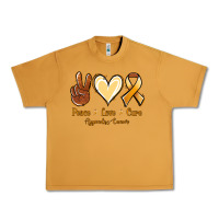 Peanut Butter Peace love cure Appendix Cancer Urban Heavy Tee - NancyCooperArtShop