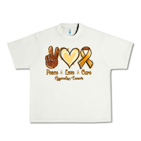 Pistachio Peace love cure Appendix Cancer Urban Heavy Tee - NancyCooperArtShop