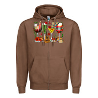 Chestnut Mexico Wine Glasses Zipper Hoodie - texasbilliewilder