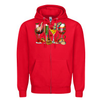 Red Mexico Wine Glasses Zipper Hoodie - texasbilliewilder