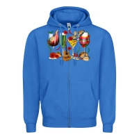 True Royal Mexico Wine Glasses Zipper Hoodie - texasbilliewilder