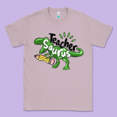 Teacher Saurus Classic Tee Designed By Maliassmallbusiness