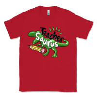 Red teacher saurus Classic Tee - MaliasSmallBusiness