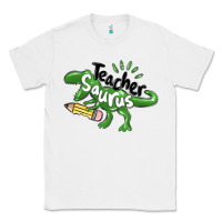 White teacher saurus Classic Tee - MaliasSmallBusiness