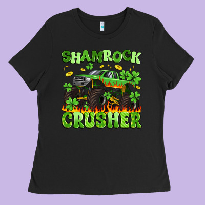 Shamrock Crusher Ladies Tee Designed By Artiststas