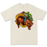 Bone rodeo cowboy sunflower cactus Premium Tee - JahusDesignShop