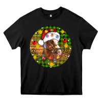 Black Christmas horse Heavy Core Tee - Artiststas