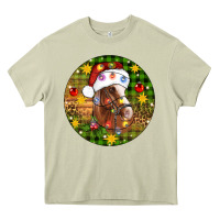 Mossy Christmas horse Heavy Core Tee - Artiststas