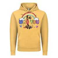 Vintage Mustard be who you are Vintage Hoodie - MaliasSmallBusiness