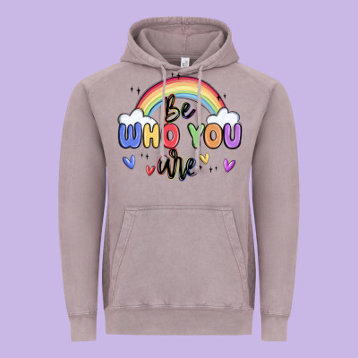 Be Who You Are Vintage Hoodie Designed By Maliassmallbusiness