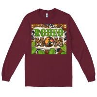 Burgundy Western Rodeo Mom Tumbler Long Sleeve Tee - BundleAndBundleShop