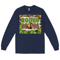 Navy Western Rodeo Mom Tumbler Long Sleeve Tee - BundleAndBundleShop