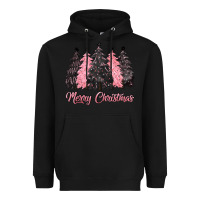 Black pink merry christmas Heavyweight Hoodie - CowGirlArtShop