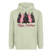 Matcha pink merry christmas Heavyweight Hoodie - CowGirlArtShop