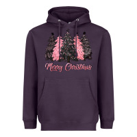 Plum pink merry christmas Heavyweight Hoodie - CowGirlArtShop