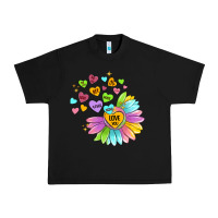 Black sunflower love hugs Urban Heavy Tee - MaliasSmallBusiness