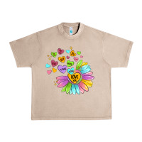 French Oak sunflower love hugs Urban Heavy Tee - MaliasSmallBusiness