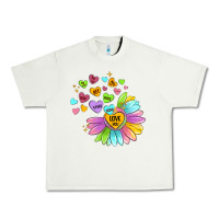 Pistachio sunflower love hugs Urban Heavy Tee - MaliasSmallBusiness
