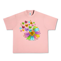 Salmon sunflower love hugs Urban Heavy Tee - MaliasSmallBusiness