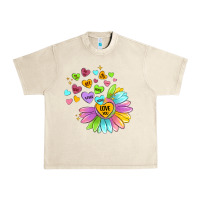 Sandshell sunflower love hugs Urban Heavy Tee - MaliasSmallBusiness