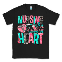 Black nursing is a work of heart Classic Tee - NancyCooperArtShop