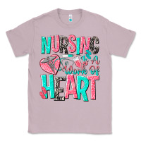 Lilac nursing is a work of heart Classic Tee - NancyCooperArtShop