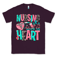 Plum nursing is a work of heart Classic Tee - NancyCooperArtShop