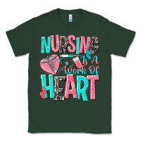 Sports Green nursing is a work of heart Classic Tee - NancyCooperArtShop