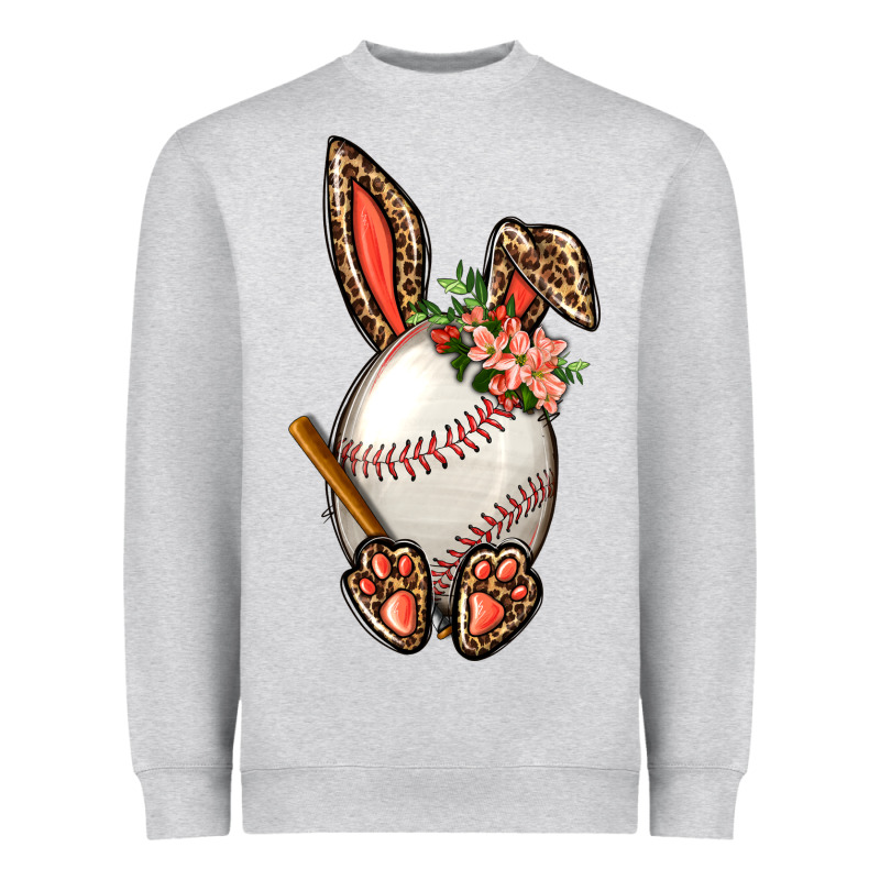 Baseball Easter Bunny Heavyweight Sweatshirt by BundleAndBundleShop | Teevron