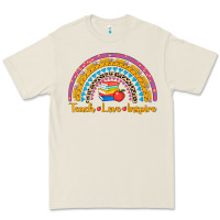 Bone back to school rainbow teach love inspire Premium Tee - AdoDesignShop