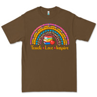 Cacao back to school rainbow teach love inspire Premium Tee - AdoDesignShop