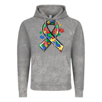 Cloud Rock autism puzzle ribbon Vintage Hoodie - MaliasSmallBusiness