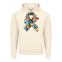 Vintage Artic autism puzzle ribbon Vintage Hoodie - MaliasSmallBusiness