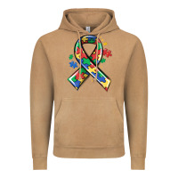 Vintage Camel autism puzzle ribbon Vintage Hoodie - MaliasSmallBusiness
