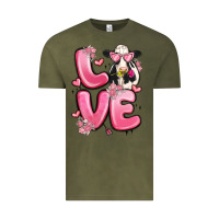 Vintage Olive love cow valentine's day Vintage Tee - MaliasSmallBusiness