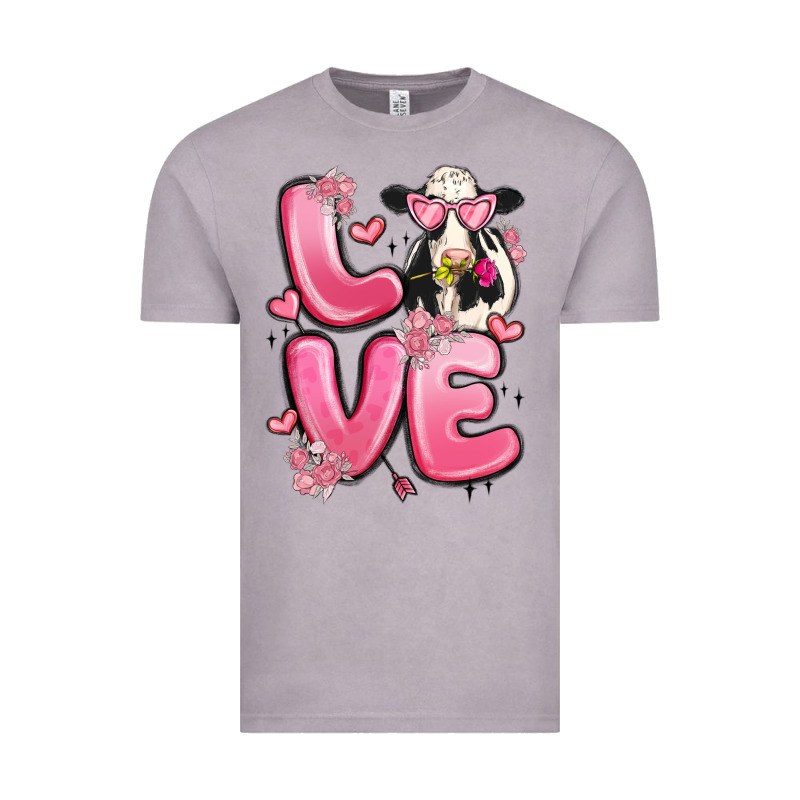 Love Cow Valentine's Day Vintage Tee by MaliasSmallBusiness | Teevron