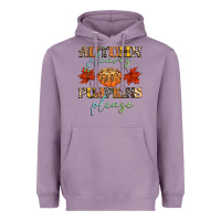 Lavender autumn leaves and pumpkins please Heavyweight Hoodie - CowGirlArtShop