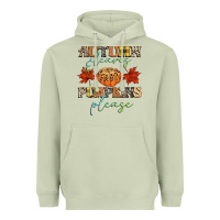 Matcha autumn leaves and pumpkins please Heavyweight Hoodie - CowGirlArtShop